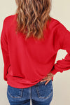 PACK25317086-103-1, PACK25317086-103-2, Red Puff XOXO Print Valentines Heart Sweatshirt
