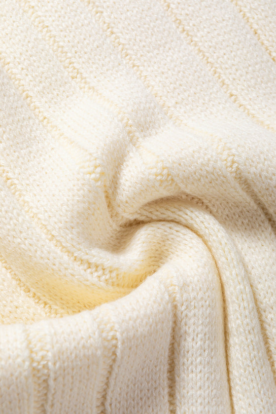 PACK2724449-P1015-1, Oatmeal Cable Knit High Neck Sweater Vest