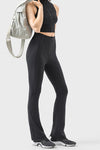 PACK265457-P2-1, Black Exposed Seam High Waist Zipped Active Pants