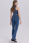 PACK265457-P905-1, Sail Blue Exposed Seam High Waist Zipped Active Pants