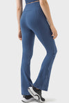 PACK265457-P905-1, Sail Blue Exposed Seam High Waist Zipped Active Pants