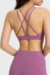 PACK264685-P308-1, Valerian Solid Color Strappy Criss Cross Back Active Sports Bra