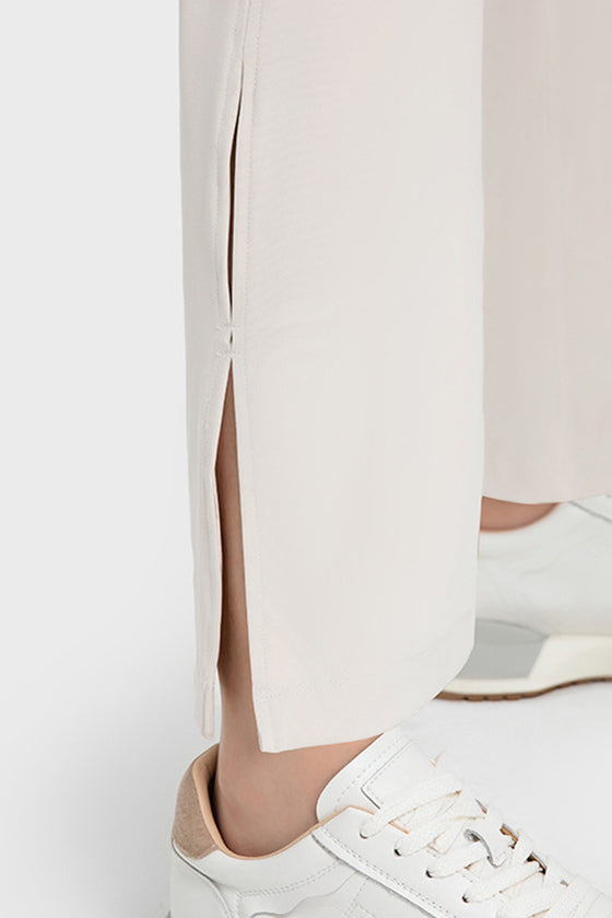 PACK265458-P101-1, White High Waist Split Flare Yoga Pants