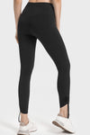 PACK265471-P2-1, Black Drawstring Ankle Wide Waistband High Workout Leggings