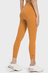PACK265471-P7014-1, Russet Orange Drawstring Ankle Wide Waistband High Workout Leggings