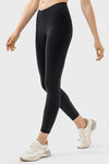 PACK265472-P2-1, Black Exposed Stitching Patchwork Cropped Active Leggings