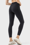 PACK265472-P2-1, Black Exposed Stitching Patchwork Cropped Active Leggings