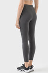 PACK265472-P2011-1, Dark Grey Exposed Stitching Patchwork Cropped Active Leggings