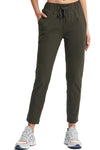 PACK265479-P1609-1, Moss Green Skinny Drawstring Waist Workout Pants