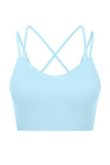 PACK264697-P4-1, Light Blue Solid Color Strappy Crisscross Ribbed Sports Bra
