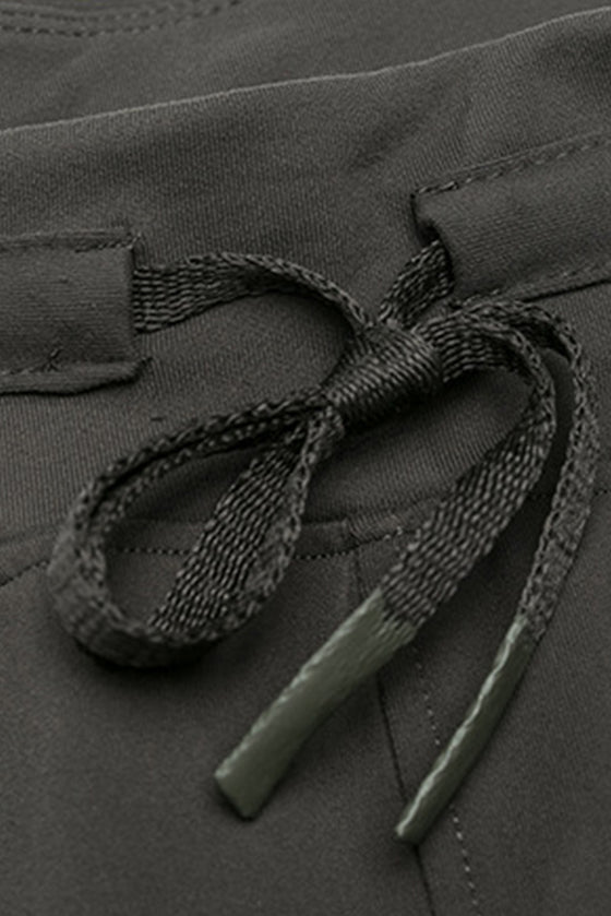 PACK265480-P1509-1, Dim Gray Pocketed Drawstring High Waist Active Joggers