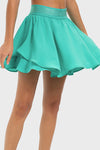 PACK265481-P409-1, Sea Green Ruffled Hem High Waist Workout Skorts