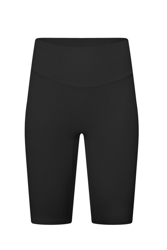 PACK265483-P2-1, Black High Waist Tummy Control Seamless Active Shorts