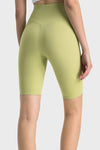 PACK265483-P709-1, Spinach Green High Waist Tummy Control Seamless Active Shorts