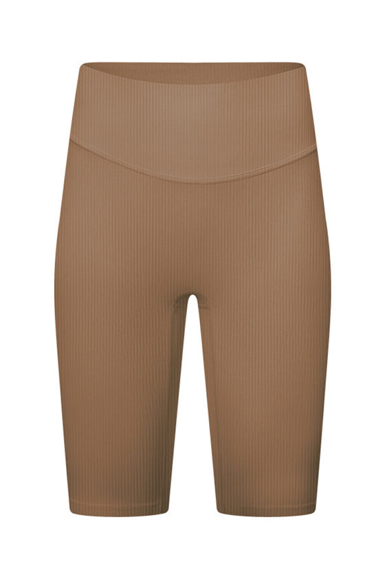 PACK265483-P1016-1, Camel High Waist Tummy Control Seamless Active Shorts