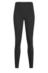 PACK265487-P2-1, Black Solid Color Double Sided Brushed Fitness Active Leggings