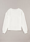 PACK25223441-P101-1, White Wavy Texture Drop Shoulder Long Sleeve Top