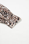 PACK25125885-P2-2, Black Contrast Leopard Print Lantern Sleeve Blouse