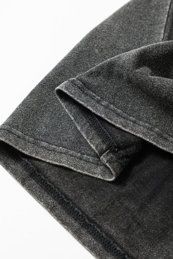 PACK25224974-2-1, Black Embroidered Mama Graphic Vintage Washed Tee