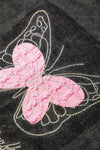 PACK25224975-2-1, Black Butterfly Beaded Mineral Wash Crewneck T Shirt
