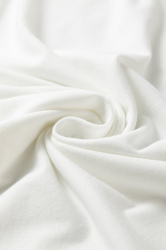 PACK25224977-1-1, White SICE Smile Rhinestone Crew Neck Graphic Tee