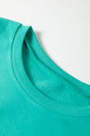 PACK25317252-P409-1, Sea Green COVERSE ENERGY ALWAYS High Low Hem Sweatshirt