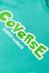 PACK25317252-P409-1, Sea Green COVERSE ENERGY ALWAYS High Low Hem Sweatshirt