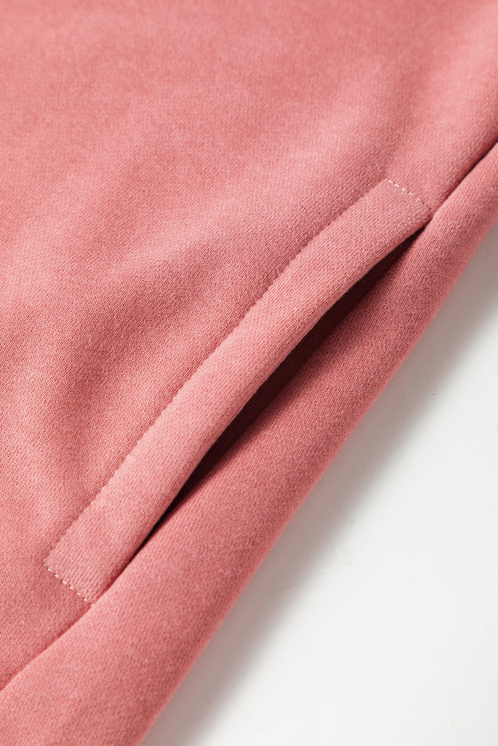 PACK25317261-P8010-1, Rose Tan Super Day Patched Ribbed Trim Drop Shoulder Sweatshirt