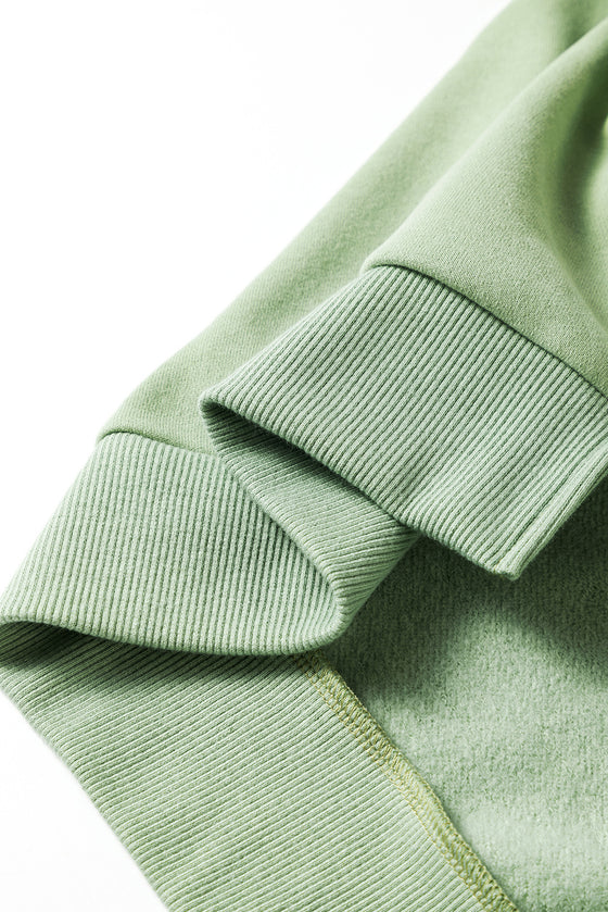 PACK25317265-P1109-1, Grass Green Butterfly Floral Beaded Sweatshirt