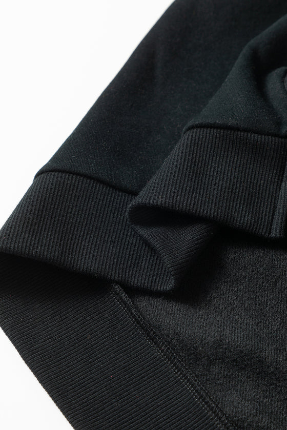 PACK25317268-P2-1, Black Lucky Dragon Graphic Patch Pullover Sweatshirt