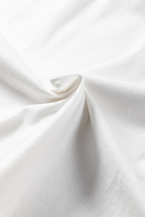 PACK25223658-P1-1, White Pointelle Lace Half Sleeve Crew Neck Tee