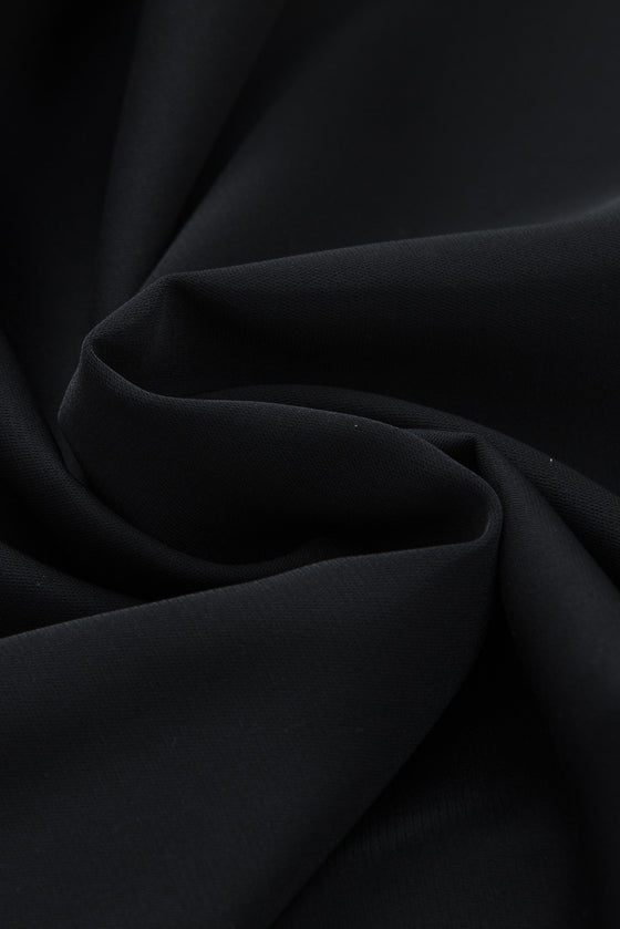 PACK25126304-P2-1, Black Pearl Mesh Flounce Sleeve V Neck Blouse