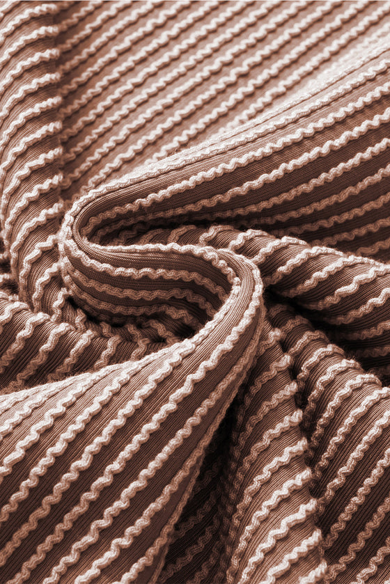 PACK25223640-P7016-2, Smoke Gray Corded Textured Crew Neck T-shirt