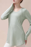 PACK264743-P1209-1, Laurel Green Hooded Long Sleeve Athletic Top