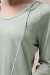 PACK264743-P1209-1, Laurel Green Hooded Long Sleeve Athletic Top