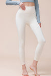 PACK265514-P101-1, White Crossed Back Tummy Control Sports Leggings