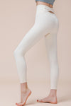 PACK265514-P101-1, White Crossed Back Tummy Control Sports Leggings