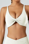 PACK264748-P1-1, White Twisted Ruched Sports Bra