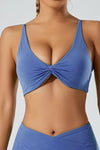 PACK264748-P205-1, Sky Blue Twisted Ruched Sports Bra