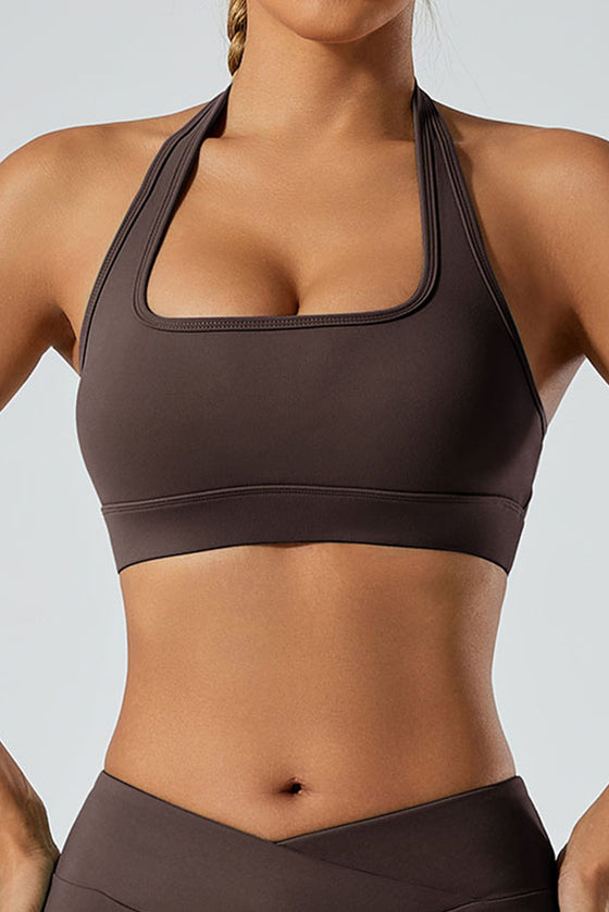 PACK264749-P7017-1, Chicory Coffee Halter Square Neck Open Back Fitness Bra