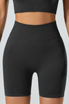 PACK2611615-P2-1, Black Breathable Mesh Ribbed High Waist Cropped Yoga Set