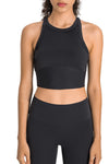 PACK264759-P2-1, Black Sports Racerback Cropped Tank