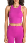 PACK264759-P6-1, Rose Red Sports Racerback Cropped Tank