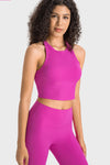 PACK264759-P6-1, Rose Red Sports Racerback Cropped Tank