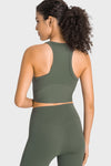 PACK264759-P1609-1, Moss Green Sports Racerback Cropped Tank