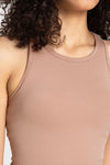 PACK264765-P4016-1, Light French Beige O-Neck Racer Back Athletic Tank Top