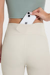 PACK265530-P1-1, White High Waist Ribbed Zipped Flare Leg Sports Pants
