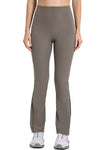 PACK265530-P5011-1, Philippine Gray High Waist Ribbed Zipped Flare Leg Sports Pants