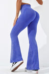 PACK265532-P5-1, Dark Blue High Waist Butt Lift Yoga Flared Leggings