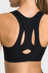 PACK264767-P2-1, Black Stylish Cutout High Impact Support Yoga Bra